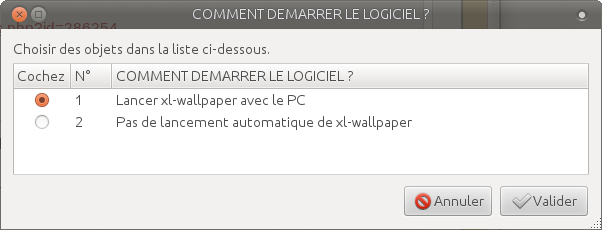 Ecran N°4 de l'assistant de configuration de xl-wallpaper